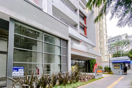 Studio para alugar com 26m², 1 quarto e sem vagaFachada - Plaquinha