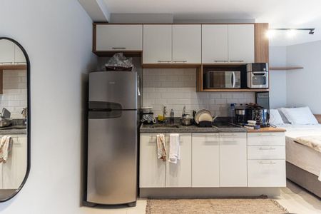 Cozinha de kitnet/studio para alugar com 1 quarto, 29m² em Vila Buarque, São Paulo
