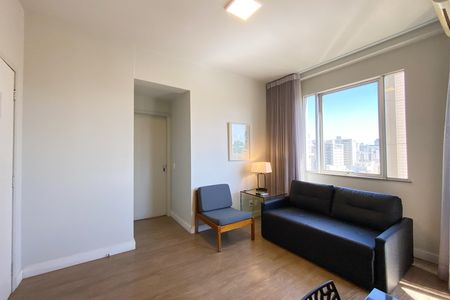 Sala de apartamento à venda com 1 quarto, 39m² em Funcionários, Belo Horizonte