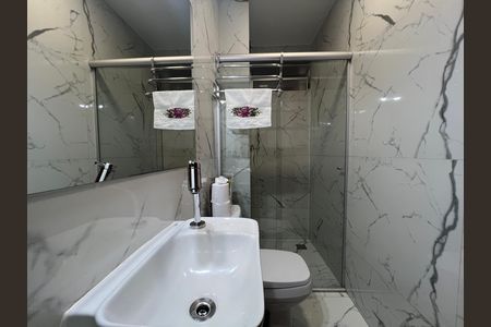 Banheiro Social de apartamento à venda com 2 quartos, 93m² em Castelo, Belo Horizonte
