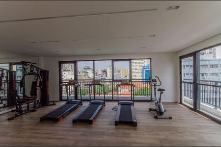 Área comum - Academia de kitnet/studio para alugar com 1 quarto, 28m² em Liberdade, São Paulo
