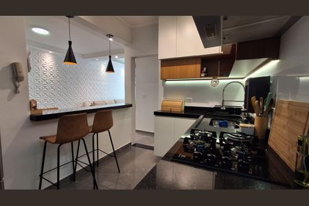 Cozinha de apartamento à venda com 3 quartos, 82m² em Parque Sao Pedro, São Bernardo do Campo