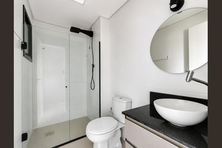 Banheiro de kitnet/studio à venda com 1 quarto, 25m² em Vila Nova, Novo Hamburgo