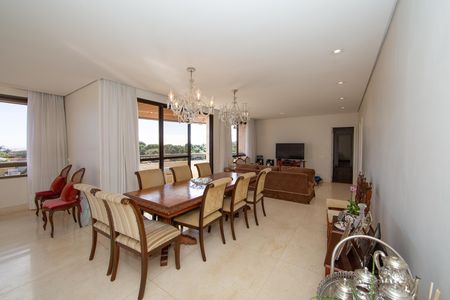SALA de apartamento à venda com 4 quartos, 406m² em Belvedere, Belo Horizonte