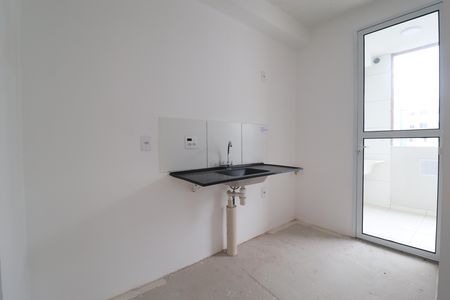Cozinha de apartamento à venda com 2 quartos, 42m² em Jardim, Santo André