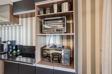 Cozinha de kitnet/studio à venda com 1 quarto, 40m² em Vila Clementino, São Paulo