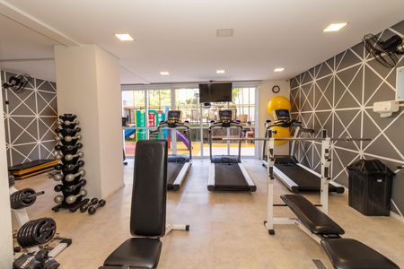 Apartamento à venda com 74m², 2 quartos e 2 vagas Apartamento à venda com 74m², 2 quartos e 2 vagasÁrea comum - Academia