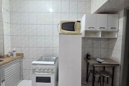 Cozinha de kitnet/studio para alugar com 1 quarto, 34m² em Aviação, Praia Grande