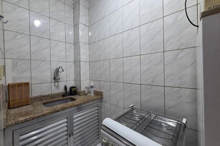 Cozinha de kitnet/studio para alugar com 1 quarto, 34m² em Aviação, Praia Grande