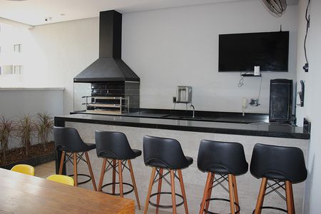 Studio para alugar com 43m², 1 quarto e 1 vagaChurrasqueira