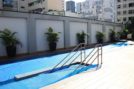 Studio para alugar com 43m², 1 quarto e 1 vagaPiscina
