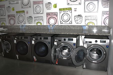 Studio para alugar com 43m², 1 quarto e 1 vagaLavanderia