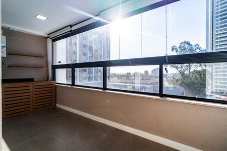 Varanda da Sala de apartamento para alugar com 1 quarto, 49m² em Além Ponte, Sorocaba