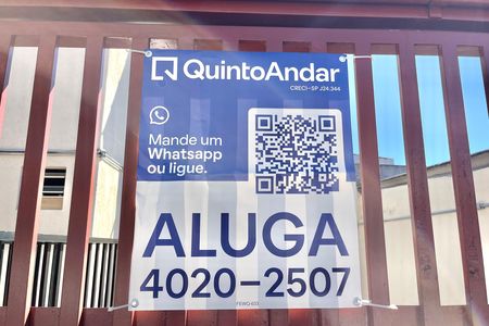 Plaquinha instalada de apartamento para alugar com 1 quarto, 40m² em Americanópolis, São Paulo