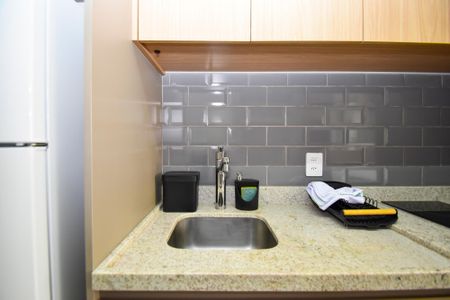 cozinha de kitnet/studio à venda com 1 quarto, 25m² em Perdizes, São Paulo