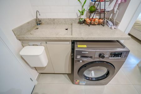 Área de Serviço de kitnet/studio para alugar com 1 quarto, 27m² em Vila Butantã, São Paulo
