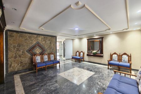 Hall de entrada de apartamento para alugar com 1 quarto, 62m² em Vila Caiçara, Praia Grande