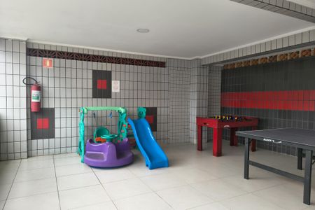 Área comum - Playground de apartamento para alugar com 1 quarto, 62m² em Vila Caiçara, Praia Grande