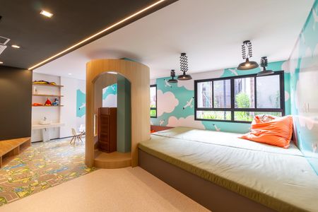 Área comum - Brinquedoteca de kitnet/studio para alugar com 1 quarto, 24m² em Pinheiros, São Paulo