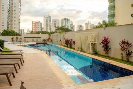 Área comum - Piscina de apartamento à venda com 1 quarto, 59m² em Jardim Goiás, Goiânia