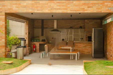 Área comum - Churrasqueira de apartamento à venda com 1 quarto, 59m² em Jardim Goiás, Goiânia