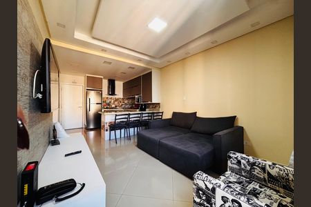 Sala de apartamento à venda com 1 quarto, 55m² em Alphaville, Barueri