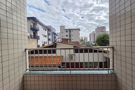 Varanda da sala de apartamento para alugar com 1 quarto, 46m² em Guilhermina, Praia Grande