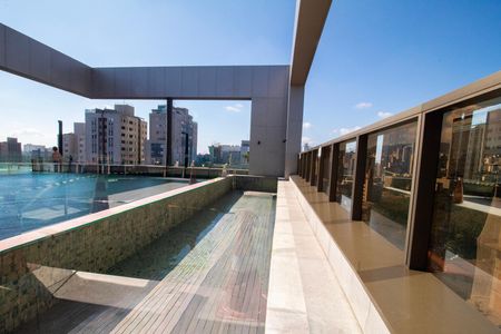 Área comum - Piscina de kitnet/studio para alugar com 1 quarto, 42m² em Barro Preto, Belo Horizonte