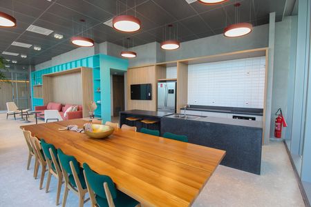 Apartamento para alugar com 32m², 1 quarto e 1 vaga Apartamento para alugar com 32m², 1 quarto e 1 vagaÁrea comum - Salão de festas