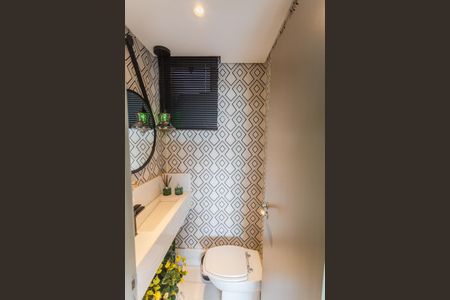 Lavabo na Sala 1 de apartamento à venda com 3 quartos, 125m² em Cruzeiro, Belo Horizonte