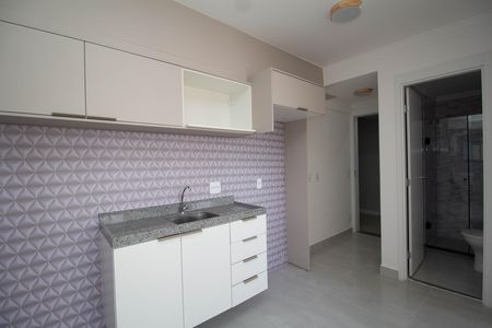 Cozinha de apartamento para alugar com 1 quarto, 31m² em Vila Albertina, São Paulo