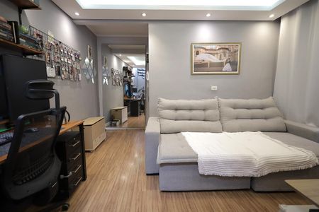 Sala de apartamento à venda com 2 quartos, 80m² em Vila Silvestre, Santo André