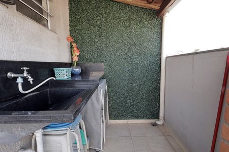 Área de Serviço de apartamento à venda com 2 quartos, 80m² em Vila Silvestre, Santo André