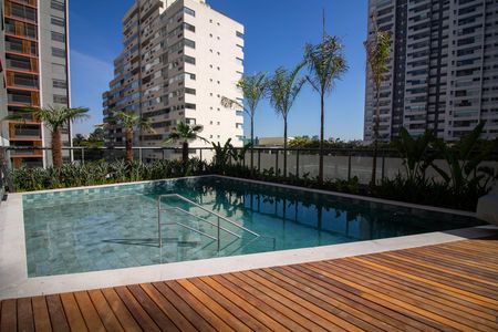 Área comum - Piscina de kitnet/studio para alugar com 1 quarto, 26m² em Santo Amaro, São Paulo