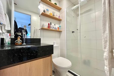 Apartamento à venda com 26m², 1 quarto e sem vaga Apartamento à venda com 26m², 1 quarto e sem vagaBanheiro da Suíte