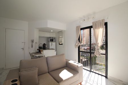 Sala de apartamento à venda com 1 quarto, 35m² em Chácara Itaim, São Paulo