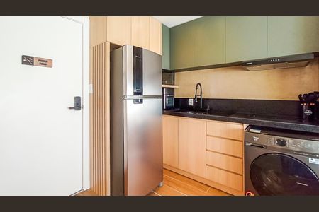 Cozinha de kitnet/studio para alugar com 1 quarto, 25m² em Farroupilha, Porto Alegre
