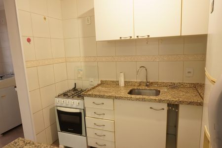 Cozinha de apartamento para alugar com 1 quarto, 49m² em Jardim Gibertoni, São Carlos