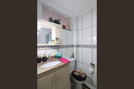 Banheiro Social de apartamento à venda com 1 quarto, 72m² em Vila Euclides, São Bernardo do Campo