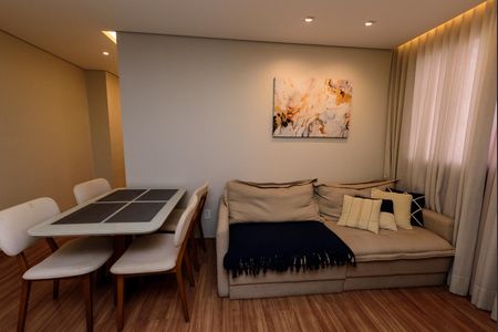 Sala de apartamento para alugar com 2 quartos, 46m² em Novo Riacho, Contagem