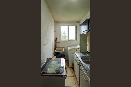Cozinha e Área de Serviço de apartamento para alugar com 2 quartos, 36m² em Cristal, Porto Alegre