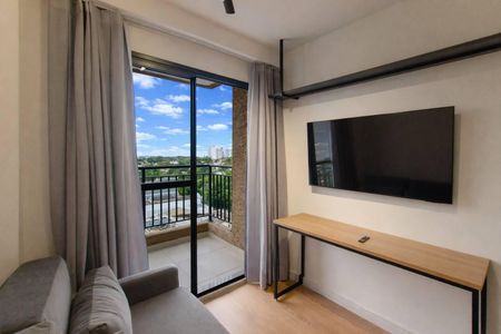 Sala de apartamento para alugar com 1 quarto, 33m² em Moema, São Paulo