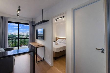 Sala de apartamento para alugar com 1 quarto, 33m² em Moema, São Paulo