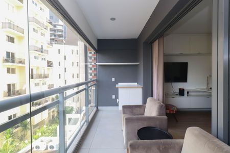 Studio para alugar com 31m², 1 quarto e sem vagaVaranda