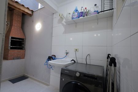 Área de Serviço de apartamento à venda com 2 quartos, 55m² em Vila Guiomar, Santo André