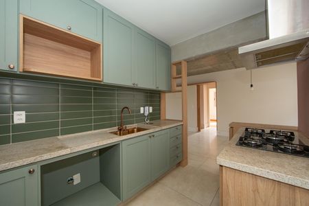 COZINHA de apartamento à venda com 3 quartos, 83m² em Funcionários, Belo Horizonte