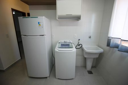 Studio para alugar com 43m², 2 quartos e 1 vaga Studio para alugar com 43m², 2 quartos e 1 vagaCozinha e Área de Serviço