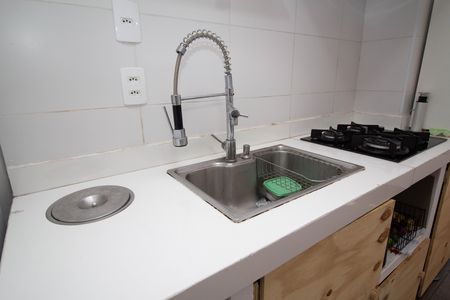 Cozinha de apartamento à venda com 2 quartos, 38m² em Vila Marina, São Paulo