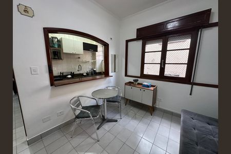 Sala de apartamento para alugar com 1 quarto, 50m² em Itararé, São Vicente