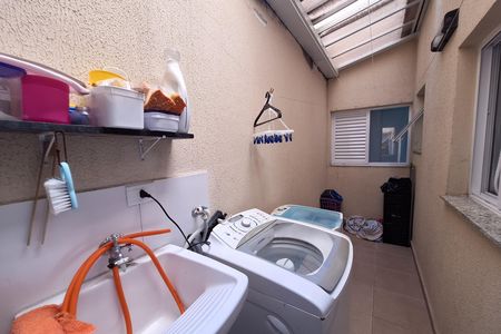Área de Serviço de apartamento à venda com 2 quartos, 78m² em Vila Curuçá, Santo André